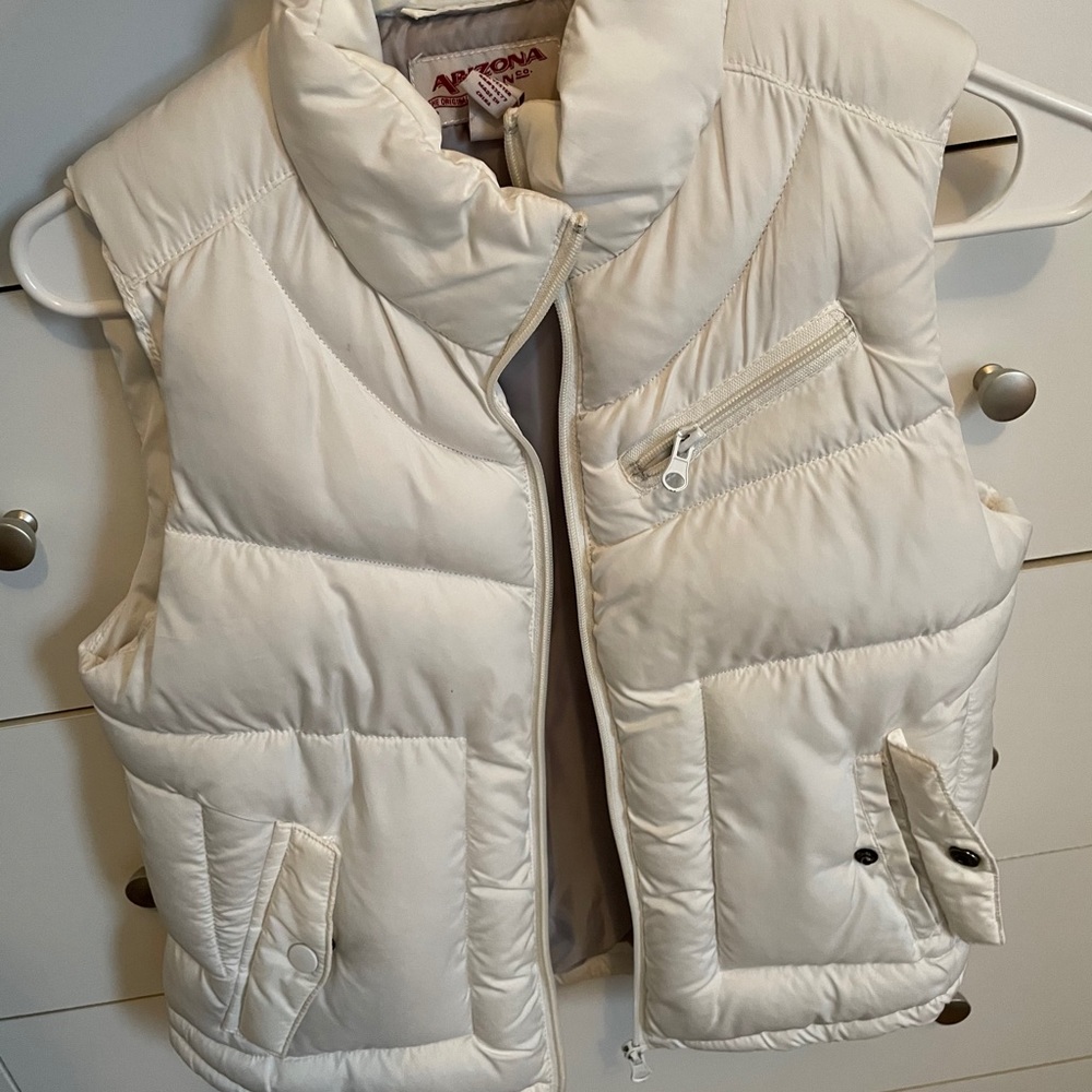 White Puffer Vest